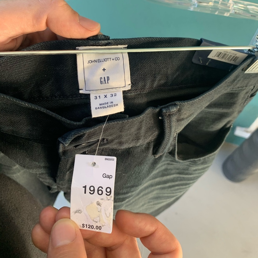 John Elliott x Gap black slim fit denim - Picture 6 of 6